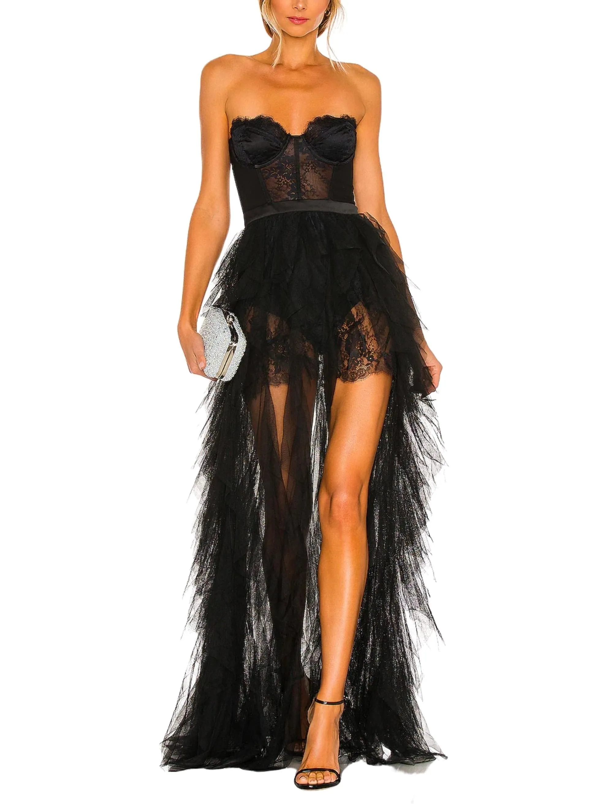 Bustier Gown in black