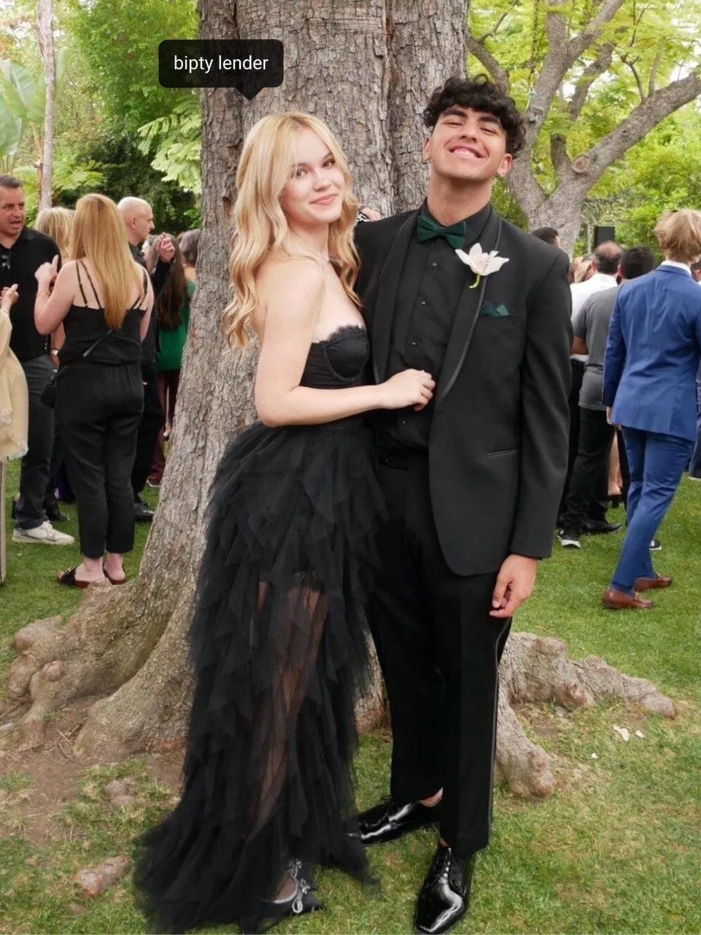 Bustier Gown in black