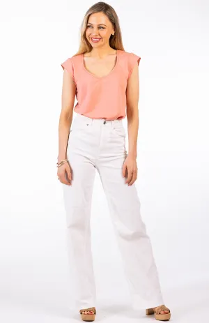 Cap Sleeve T-Shirt - Merino & Cotton