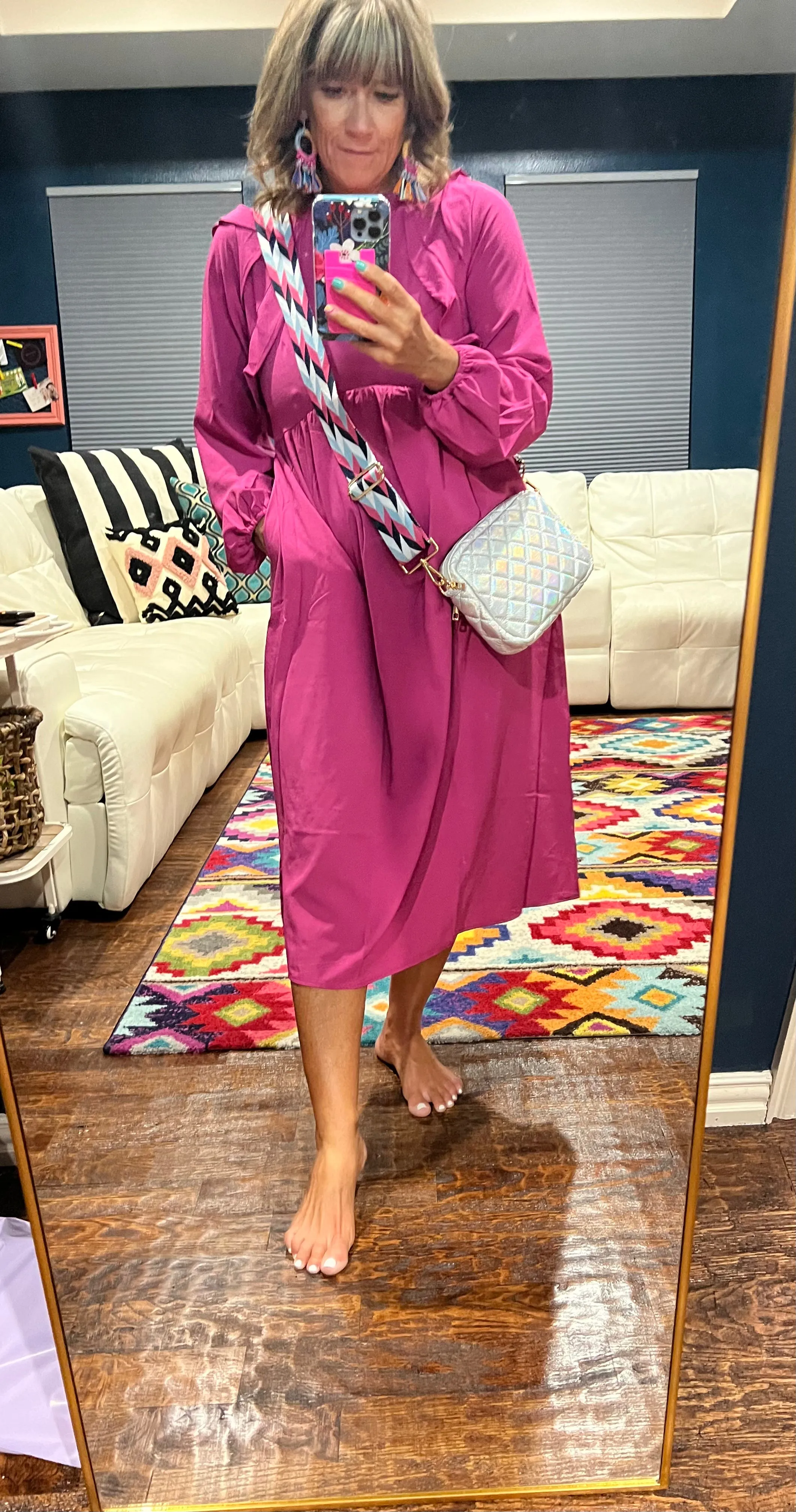 Walker Hot Pink Dress