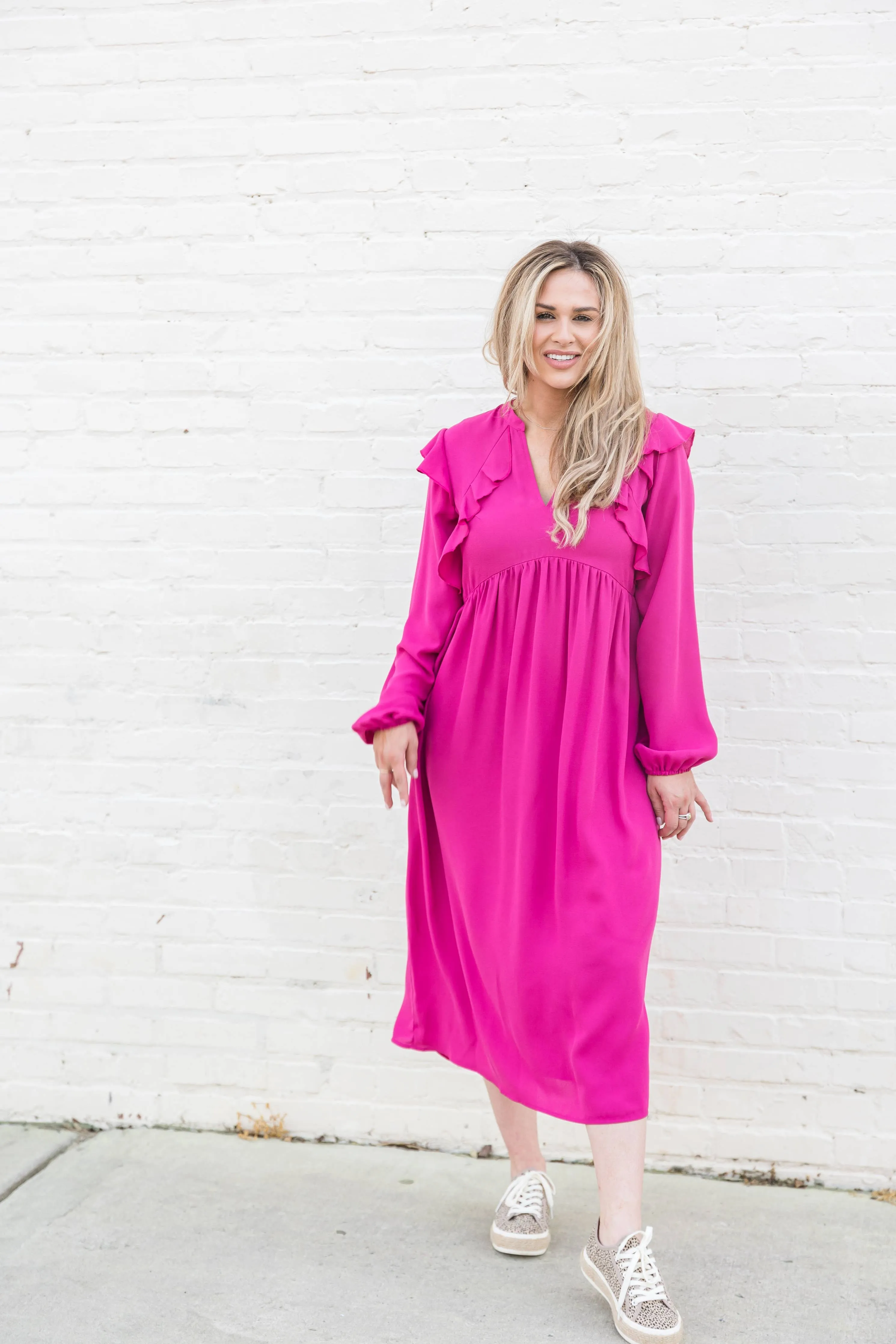 Walker Hot Pink Dress