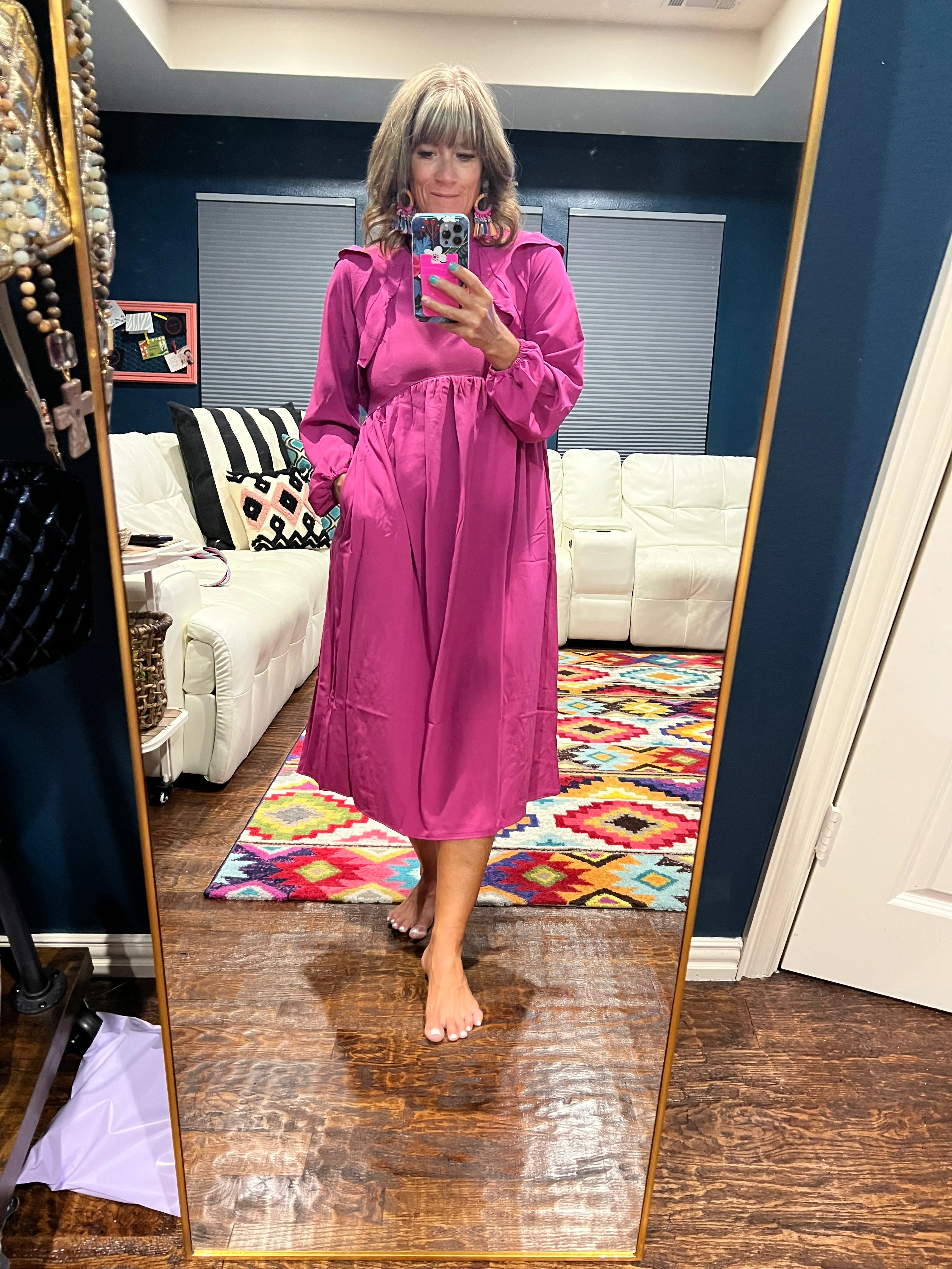 Walker Hot Pink Dress
